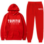 London Black Trapstar Tracksuit Red/Grey/Blue
