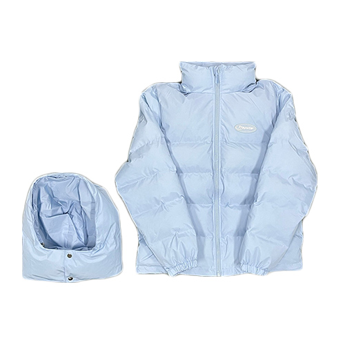 Trapstar Jacket Sky Blue – Irongate Hooded Puffer Jacket